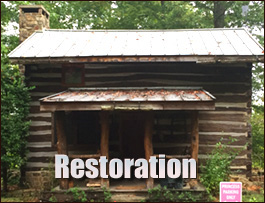 Historic Log Cabin Restoration  Catherine, Alabama
